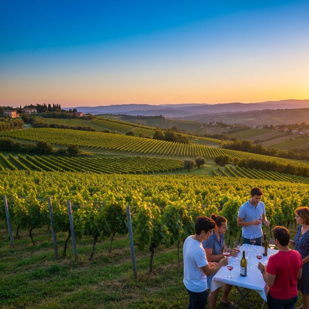 Vinícola no Piemonte